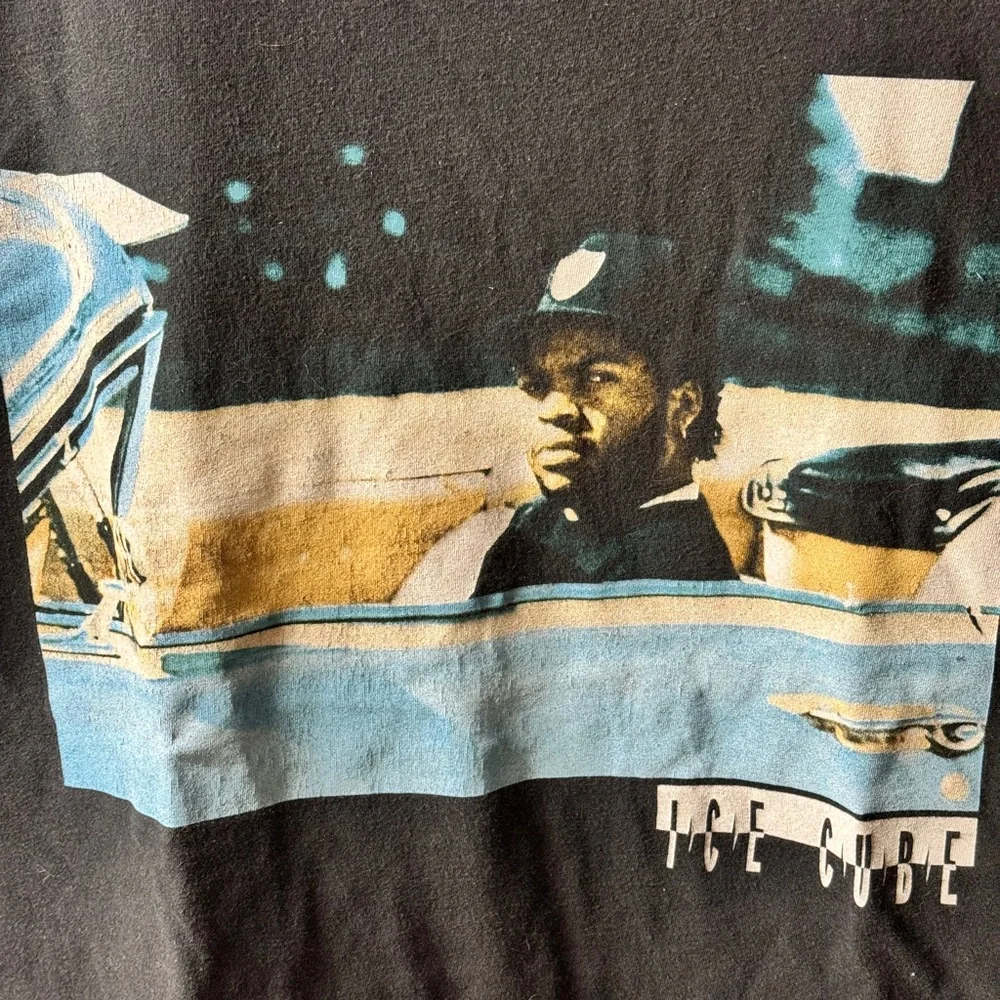 Ice Cube Impala Rap Black Short Sleeve T-Shirt Women’s Size M, NWA Gangsta Rap - Picture 2 of 4